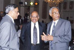 N Sankar, B Narayan and M N Radhakrishnan of Sanmar Engineering Corporation.